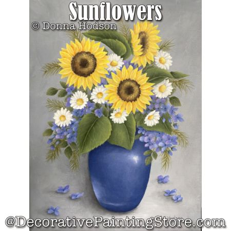 Sunflowers Painting Pattern - Donna Hodson